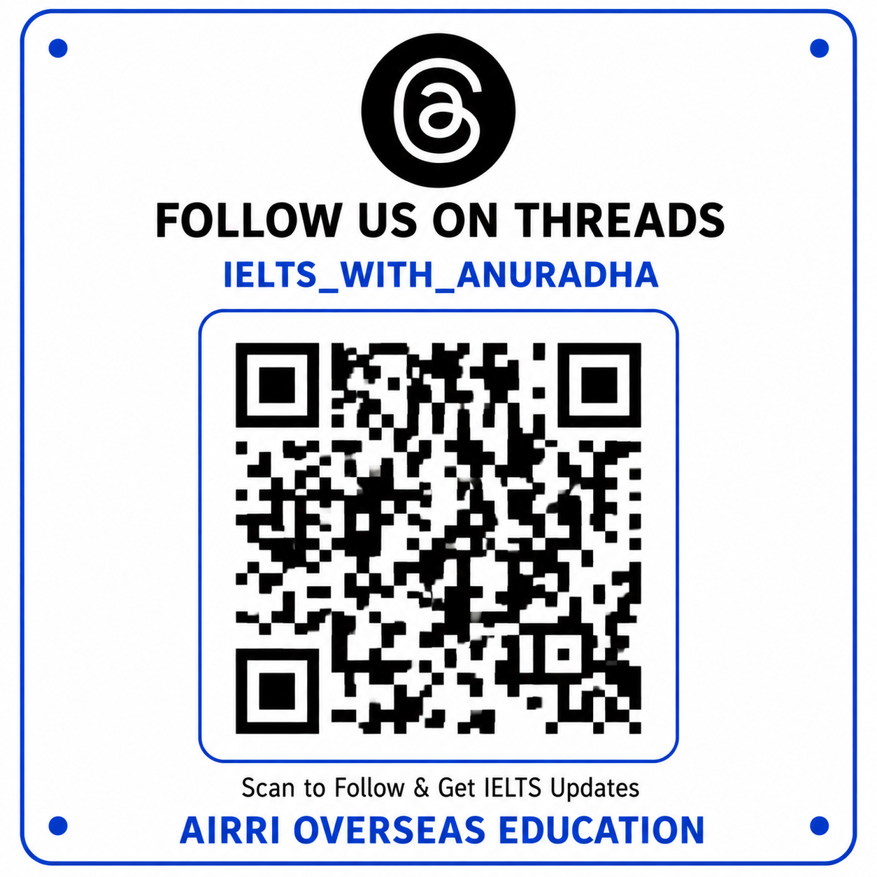Threads QR code for IELTS_WITH_ANURADHA