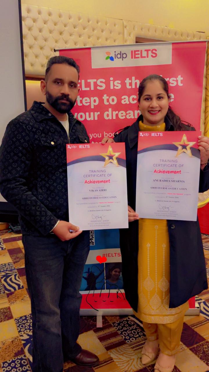 Vikas Airri and Anuradha Sharma at the IDP IELTS Train the Trainer workshop